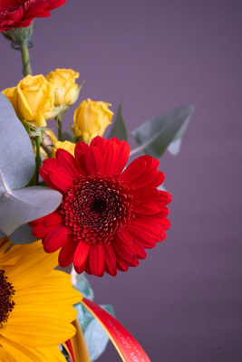 Композиция Осенняя рапсодия с подсолнухом Арт 15233Дв